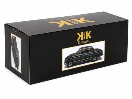 KK Scale 1:12 BMW 2002 Alpina 2. Serie 1974 Siyah Dekorlu Diecast Model Araba