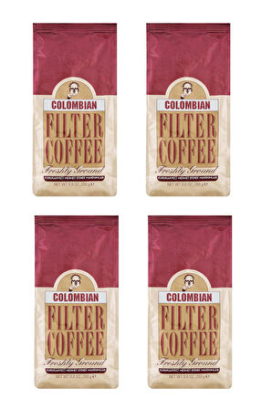 Kurukahveci Mehmet Efendi Colombian Filtre Kahve 250 Gr X 4 Adet