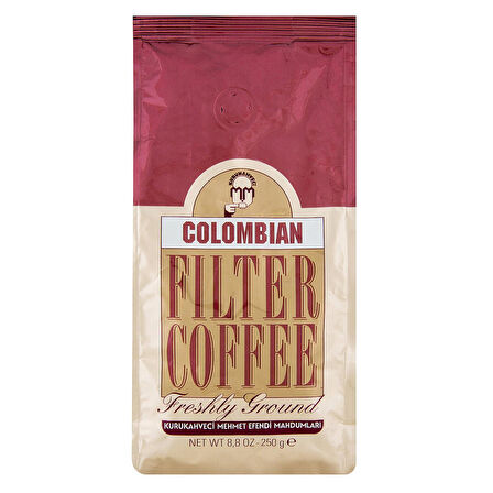 Kurukahveci Mehmet Efendi Colombian Filtre Kahve 250 Gr X 4 Adet