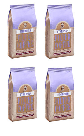 Kurukahveci Mehmet Efendi Ethiopian Filtre Kahve Öğütülmüş 250 Gr X 4 Adet
