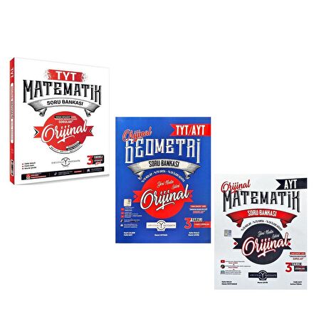 Orijinal TYT AYT Matematik ve Geometri Soru Bankası Seti 3 Kitap