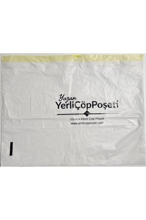 Büzgülü Çöp Torbası - 55cmx43cm - Kedi Kumu Poşeti 12x15 Toplam 180 Poşet