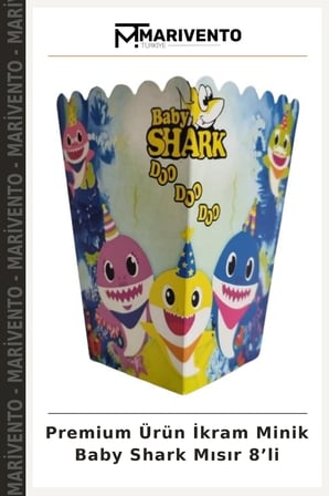Premium Ürün İkram Minik Baby Shark Mısır 8’li