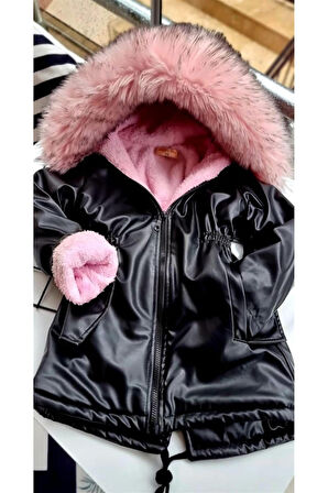 Deri Kız Çocuk Kaban 4/13 Yaş