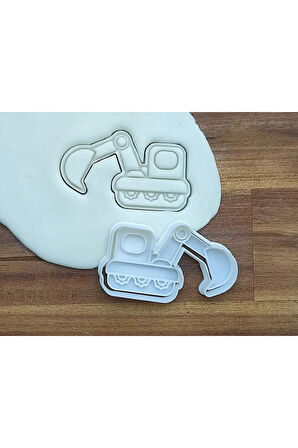 Just3dprintings Ekskavatör Şekilli Kurabiye Kalıbı