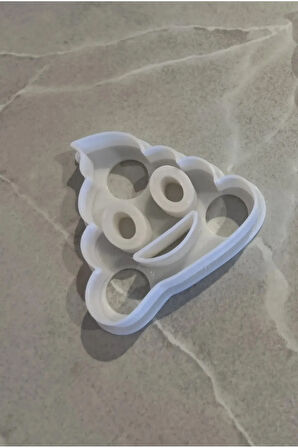 Just3dprintings Kaka Emoji Kurabiye Kalıbı - Poo Tasarımı
