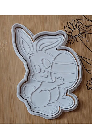 Just3dprintings Yumurta Tutan Tavşan Kurabiye Kalıbı