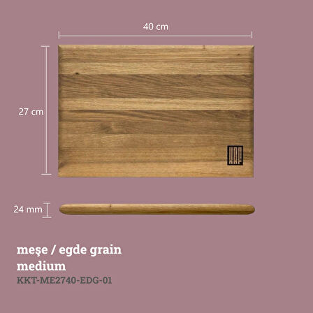 KAF Ahşap Kesme Tahtası Meşe (Edge Grain) Medium