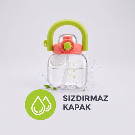 Sporcu Matarası - 600 ml - BPA İçermez - Sızdırmaz Kapaklı