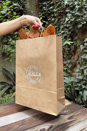 32x20x32cm Kilitli Kraft Kutu 25 Adet