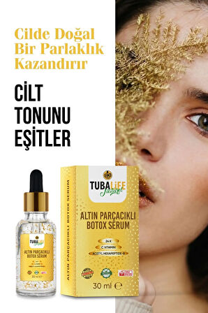 3'lü Kırışıklık Karşıtı Set - Kırışıklık Kremi, Botoks Etkili - 24k Altın Parçacıklı Serum ve Sabun