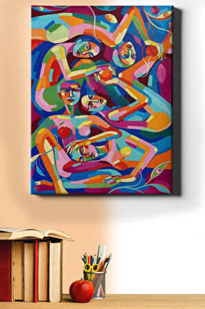 Sayılarla Boyama Seti Kasnaklı Tutkulu Gece 50 X 65 Cm