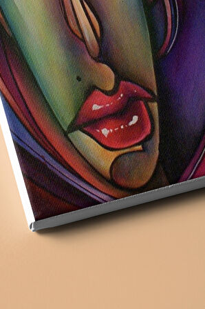 Sayılarla Boyama Seti Kasnaklı Çizgi Kadın 60 X 75 Cm