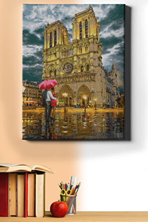 Sayılarla Boyama Seti Kasnaklı Aşk Ile Yürü 40 X 50 Cm