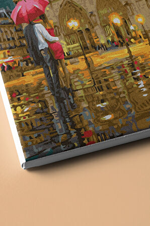 Sayılarla Boyama Seti Kasnaklı Aşk Ile Yürü 40 X 50 Cm