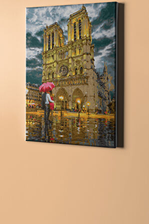 Sayılarla Boyama Seti Kasnaklı Aşk Ile Yürü 60 X 75 Cm