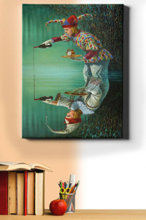 Sayılarla Boyama Seti Kasnaklı Zaman Gölü 60 X 75 Cm