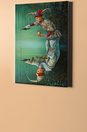 Sayılarla Boyama Seti Kasnaklı Zaman Gölü 60 X 75 Cm