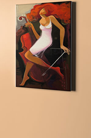 Sayılarla Boyama Seti Kasnaklı Kemancı Kız 2 50 X 65 Cm