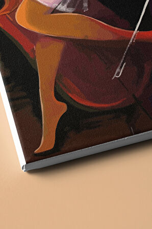 Sayılarla Boyama Seti Kasnaklı Kemancı Kız 2 60 X 75 Cm