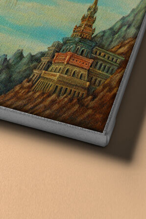 Sayılarla Boyama Seti Kasnaklı Başka Gezegende Yaşam 60 X 75 Cm