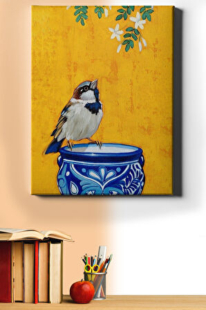 Sayılarla Boyama Seti Kasnaklı Kuş 60 X 75 Cm