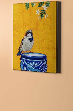 Sayılarla Boyama Seti Kasnaklı Kuş 60 X 75 Cm