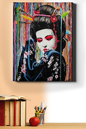 Sayılarla Boyama Seti Kasnaklı Boyalı Kadın 50 X 65 Cm