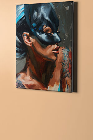 Sayılarla Boyama Seti Kasnaklı Maskeli Kedi Kadın 40 X 50 Cm