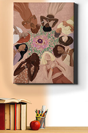 Sayılarla Boyama Seti Kasnaklı 9 Arkadaş 50 X 65 Cm