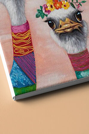 Sayılarla Boyama Seti Kasnaklı Deve Kuşu Ailesi 60 X 75 Cm