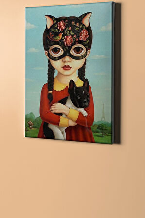 Sayılarla Boyama Seti Kasnaklı Küçük Kız Ve Köpeği 50 X 65 Cm