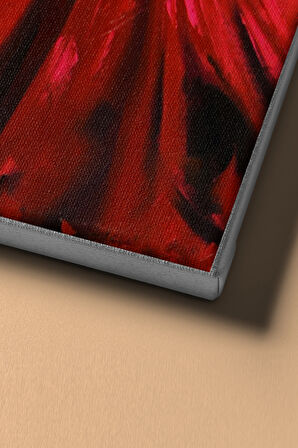 Sayılarla Boyama Seti Kasnaklı Kırmızı Elbise 60 X 75 Cm