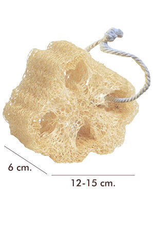 Kabak Lifi Bulaşık Süngeri Banyo Kesesi Kalın Büyük Parça Loofah Sponge İpli Doğal Kabak Kesesi