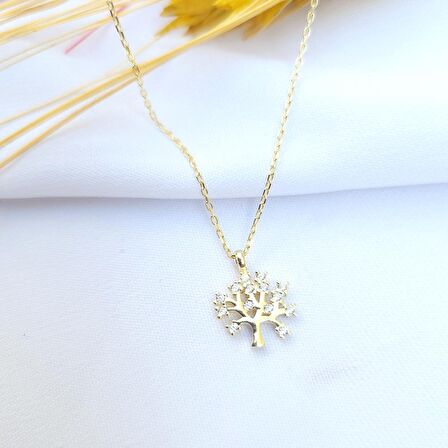 Gümüş Hayat Ağacı Kolye