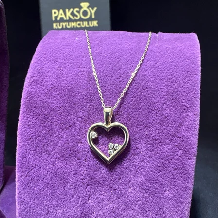14 Ayar Altın Kolye Kalp Özel Tasarım 2.28gr Kadın Hediye Paksoy