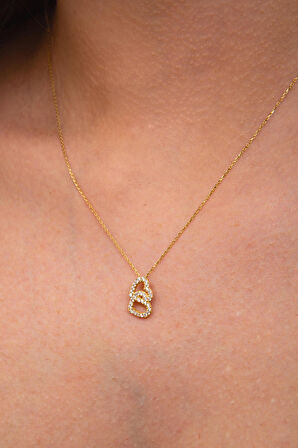 Zarif Çift Kalp Kolye