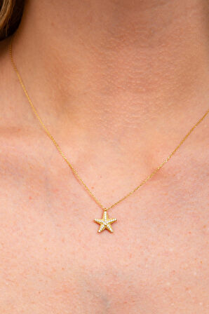 Zarif Yıldız Kolye