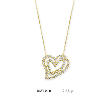 Kalp Sonsuzluk Kolye