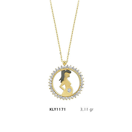 Hamile Kadın Figürlü Kolye