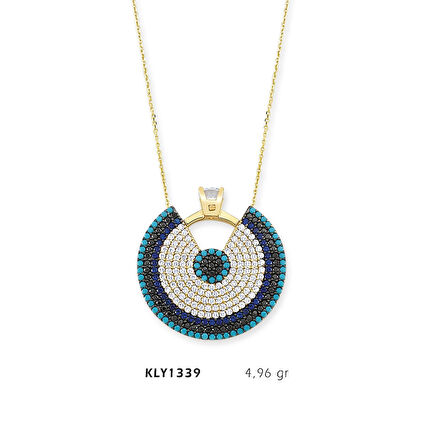 Tektaşlı Yuvarlak Kolye