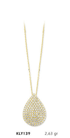  Damla Taşlı Düz Kolye