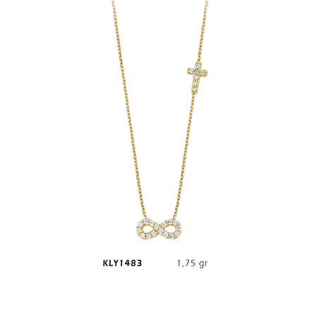 Sonsuzluk Haçlı Kolye