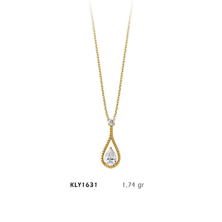 Damla Taşlı Fantezi Kolye