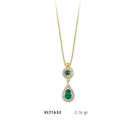 Damla Taşlı Fantezi Kolye