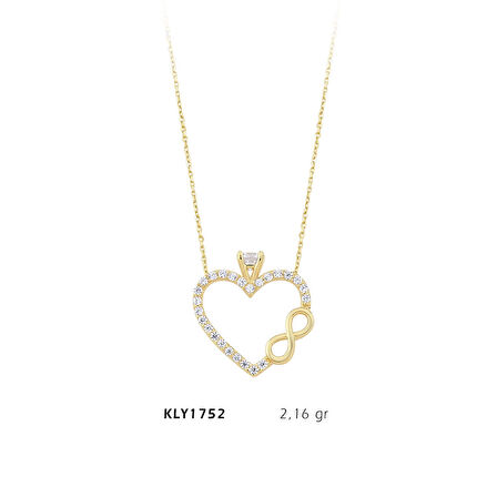 Kalpli Tektaş Kolye