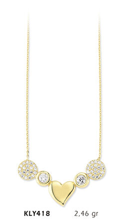 Sıralı Kalp Kolye