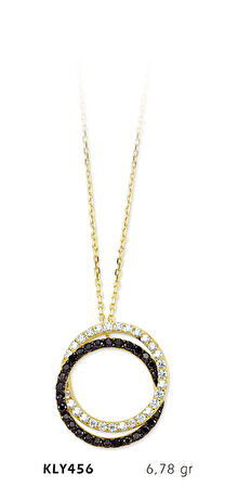 Çift Halkalı Kolye