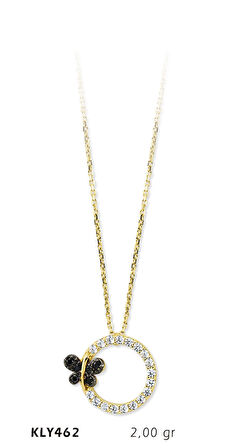 Halkalı Kelebek Kolye