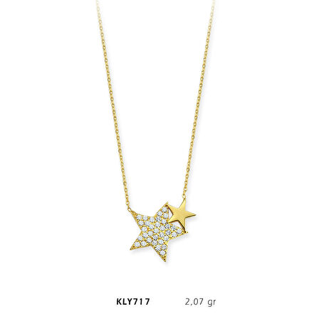 Sıralı Yıldız Kolye
